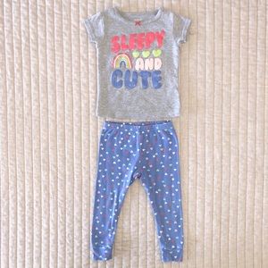 4 for $25! Carter's short sleeve pajama set